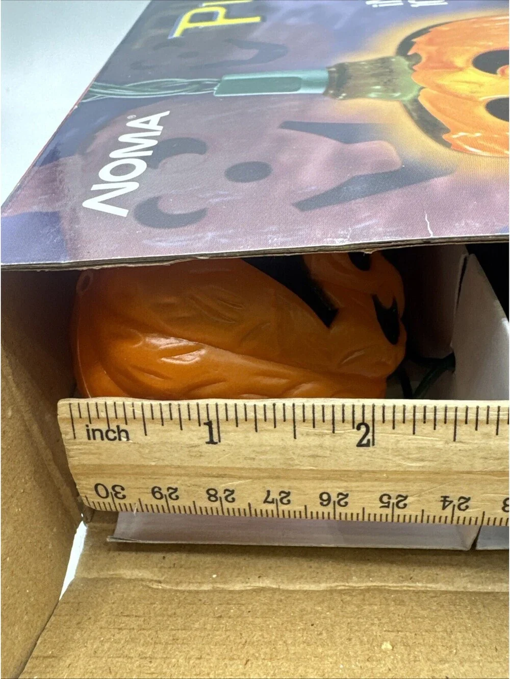 2 - Noma Blow Mold Pumpkin Lantern String Lights Indoor/outdoor Superbright Sets